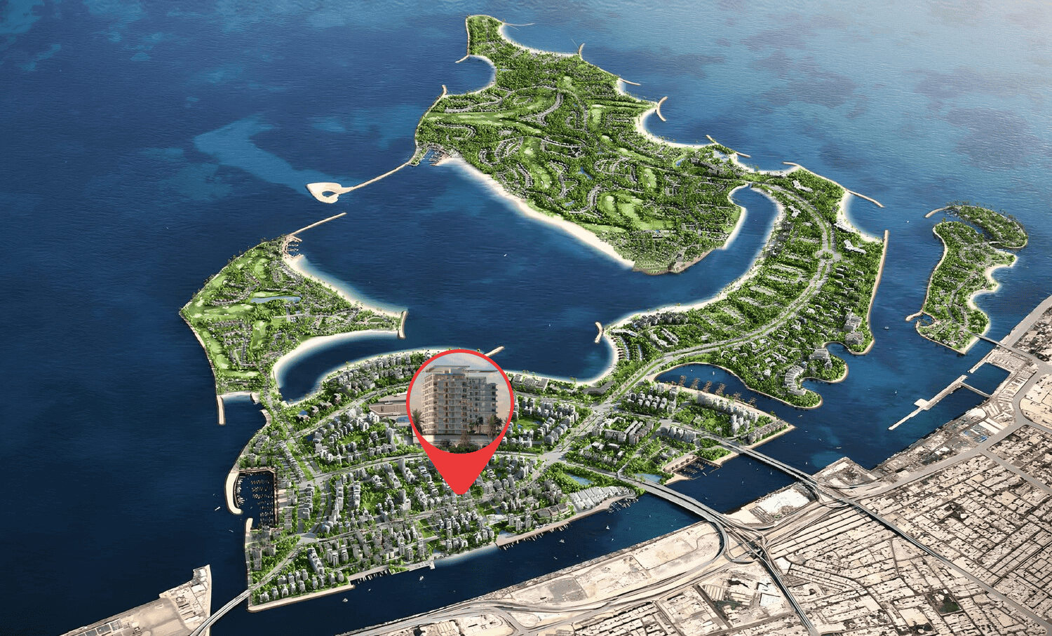 Arka Enclave Residences by Atmosphere Living masterplan, Dubai Islands, Dubai