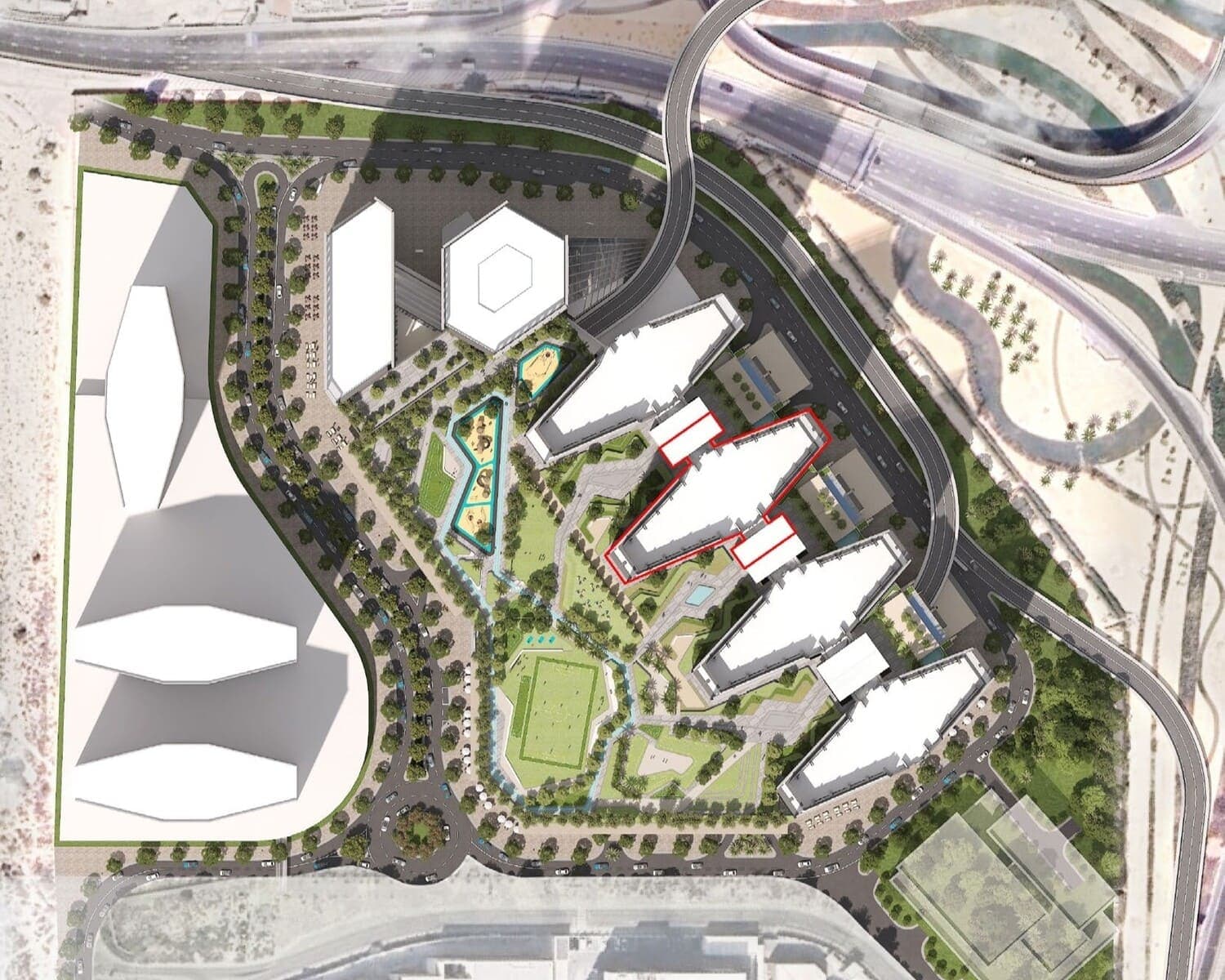 The Eden at Sobha Central masterplan, Sobha Central, Dubai