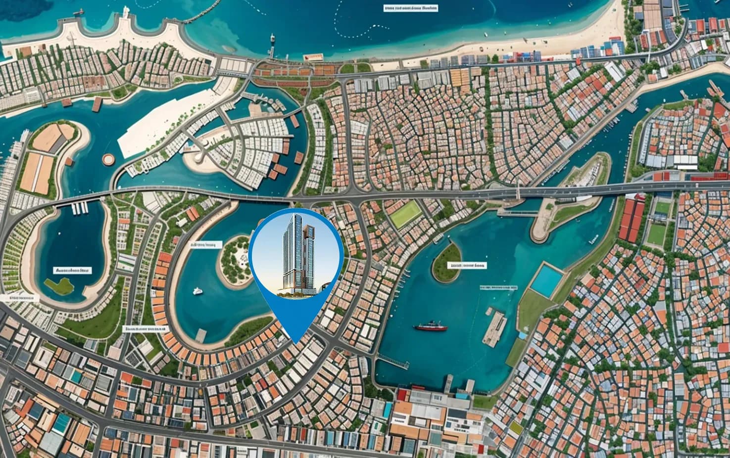 Faradis Tower masterplan, Al Mamzar-1, Dubai
