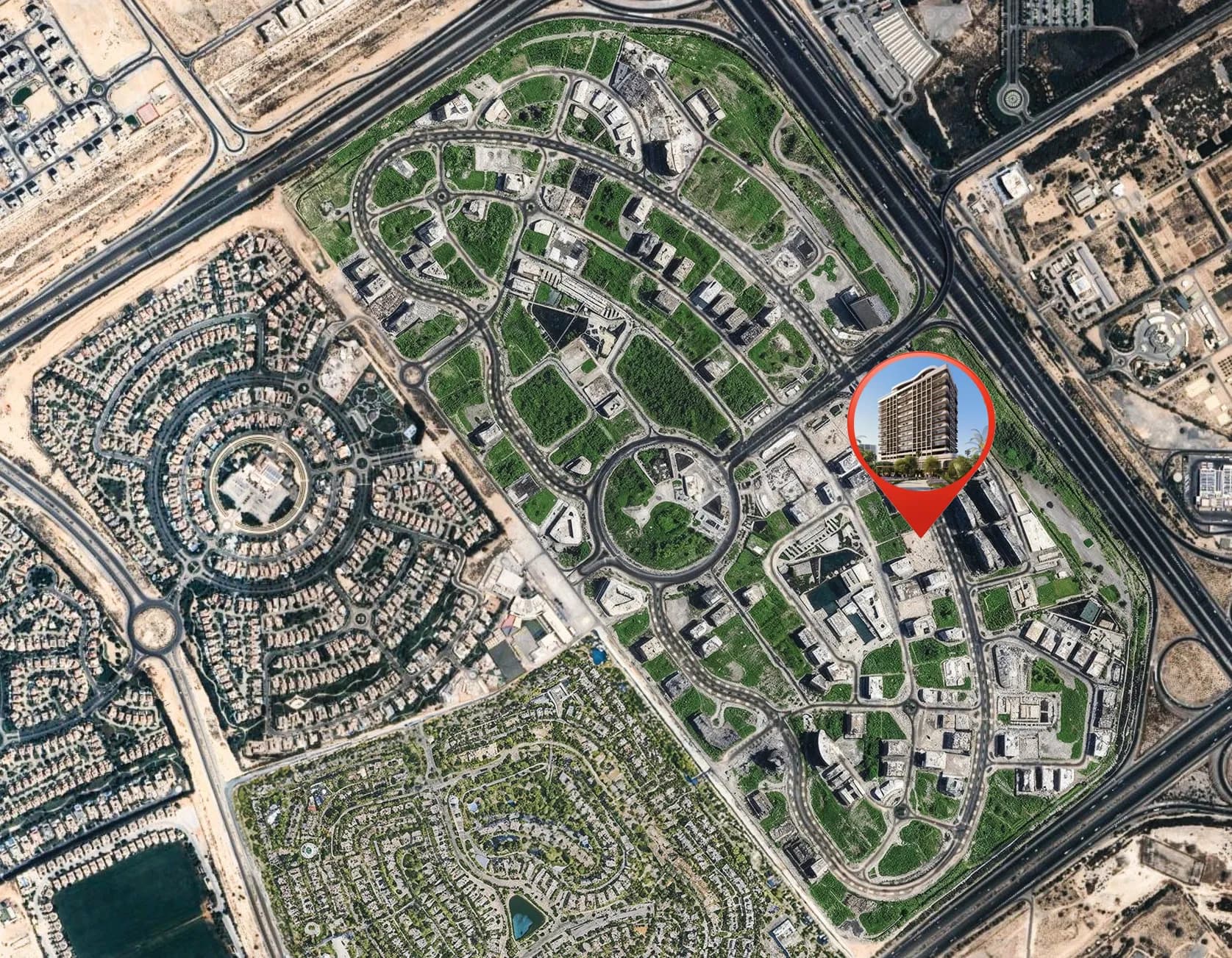 Weybridge Gardens 2 masterplan, Dubailand Residence Complex, Dubai
