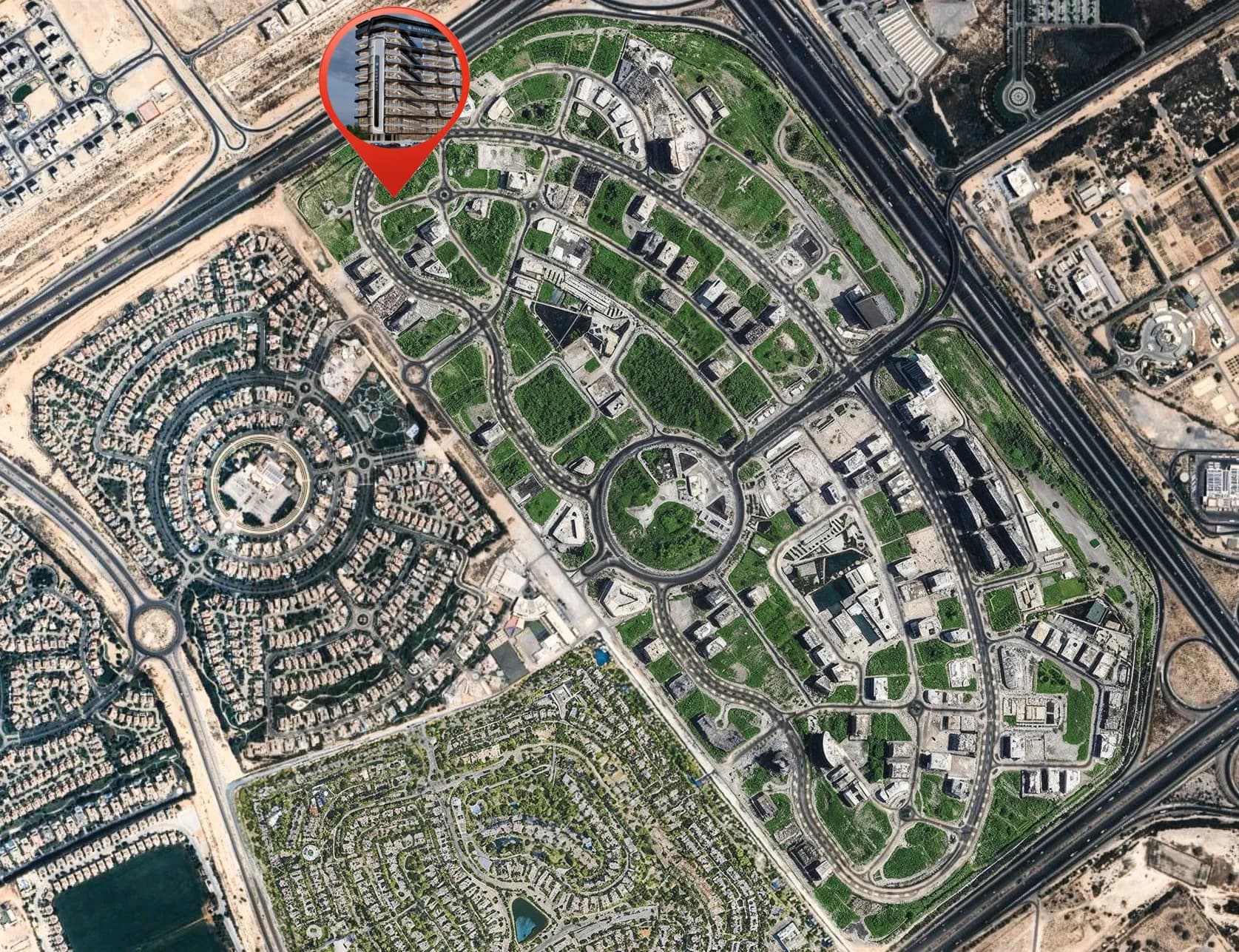 Terra Tower masterplan, Dubailand Residence Complex, Dubai