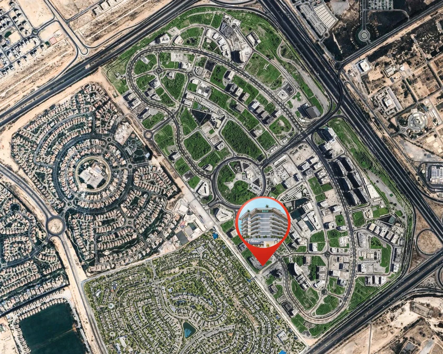 Reef 1000 masterplan, Dubailand Residence Complex, Dubai