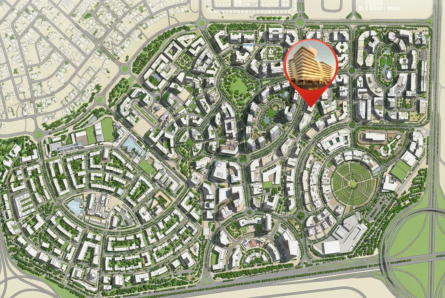 Bond Enclave masterplan, Arjan, Dubai