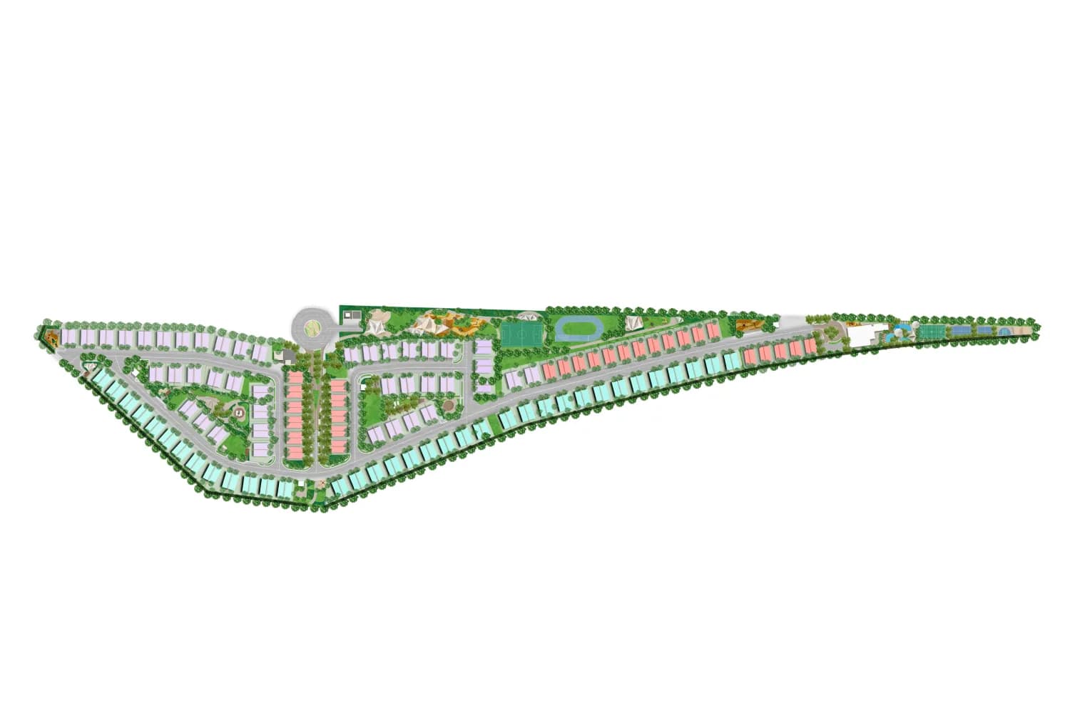 D Villas masterplan, Jumeirah Golf Estates, Dubai