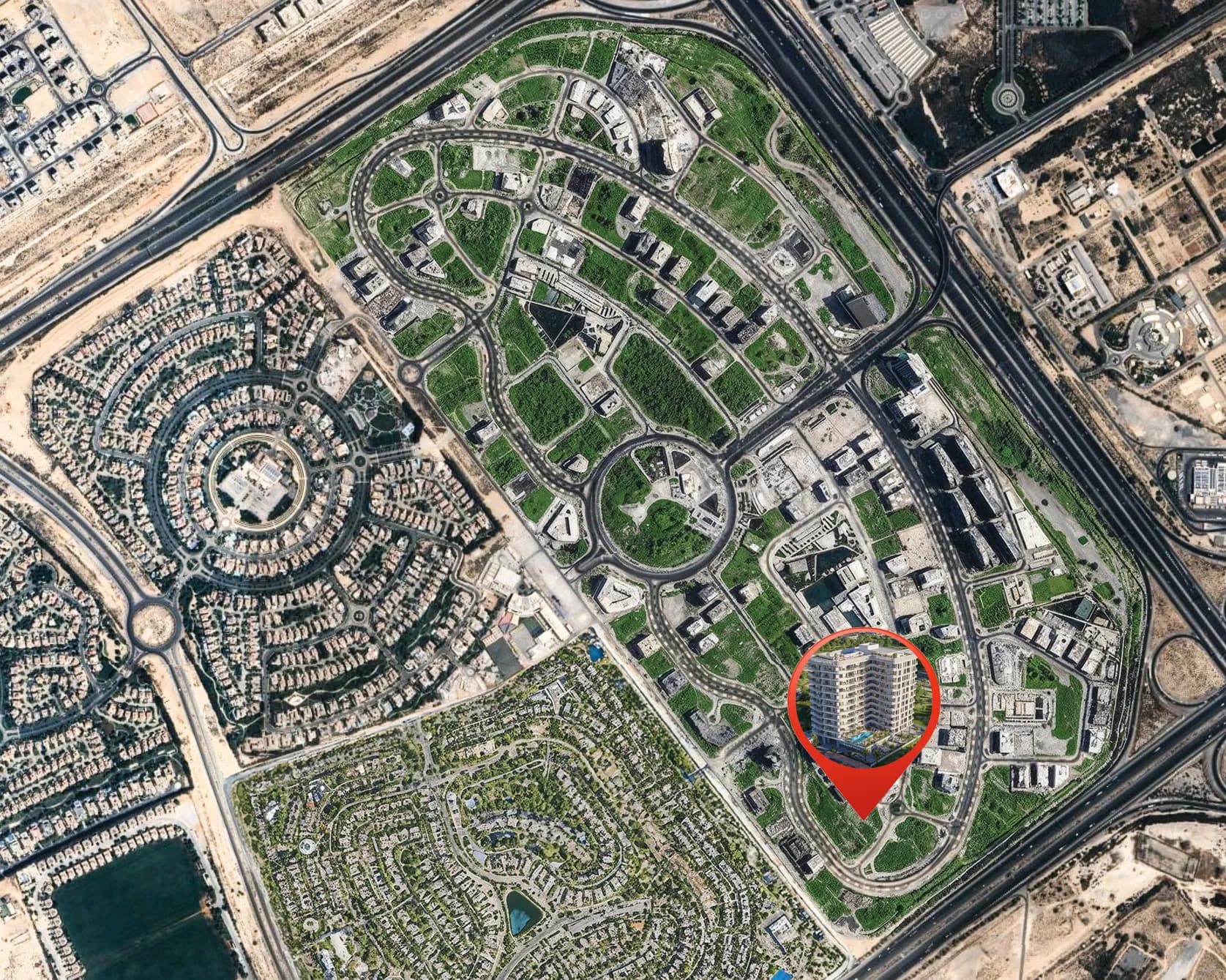 Aark Terraces masterplan, Dubailand Residence Complex, Dubai