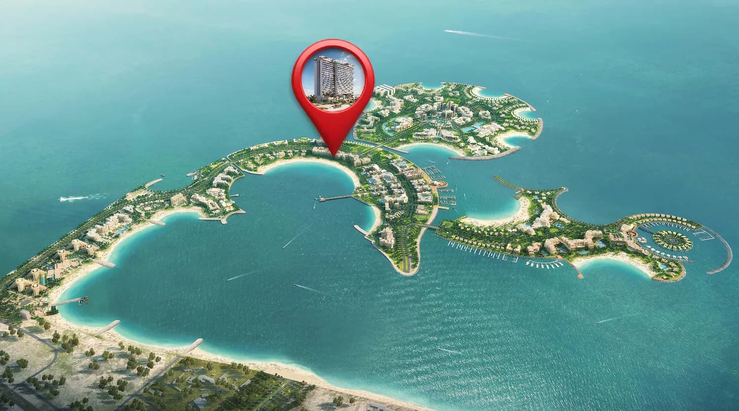 The Residences at Sheraton Al Marjan Island Resort masterplan, Al Marjan Island, Ras al-Khaimah