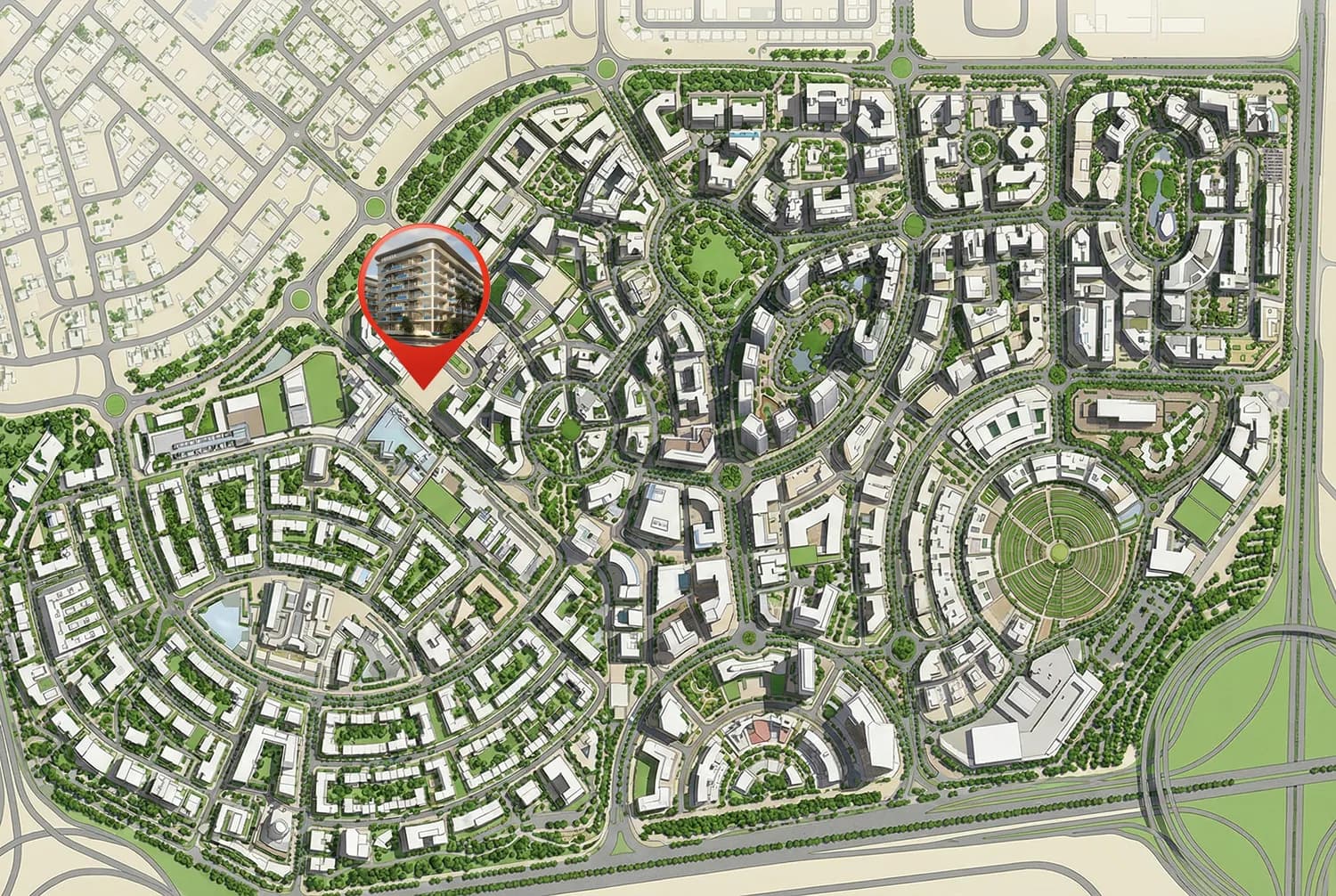Samana Imperial Garden masterplan, Arjan, Dubai
