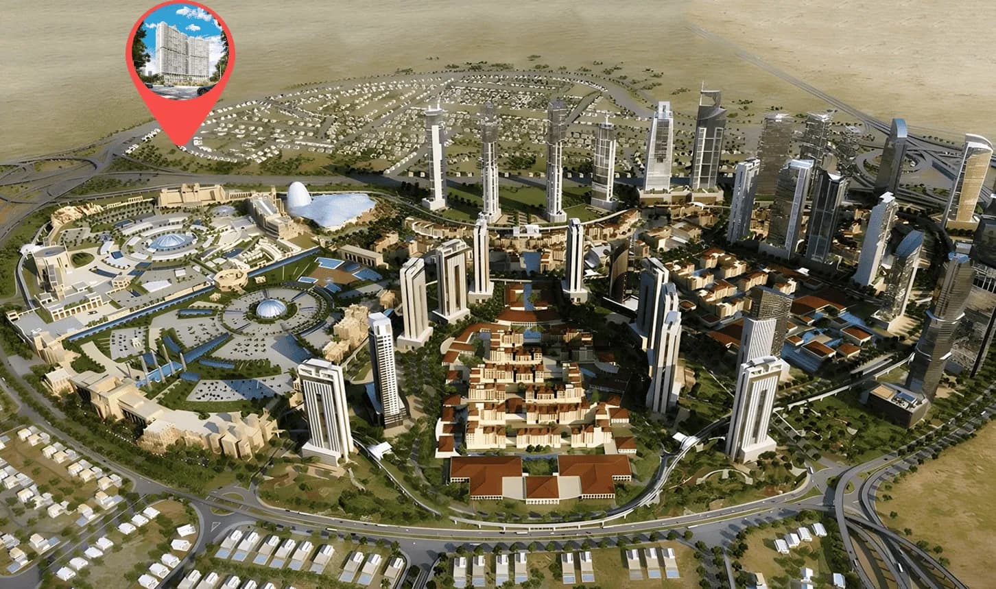 Vincitore Wellness Estate masterplan, Majan, Dubai