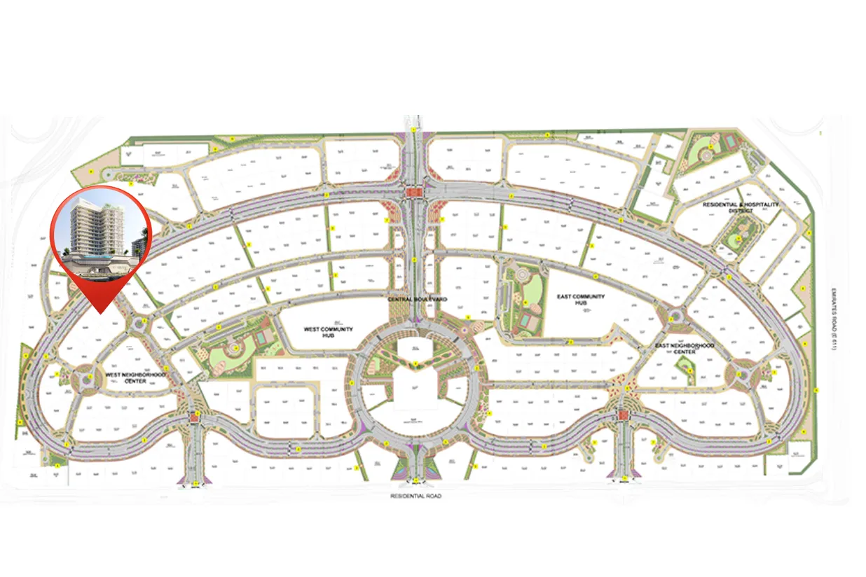 Celesto 2 masterplan, Dubailand Residence Complex, Dubai