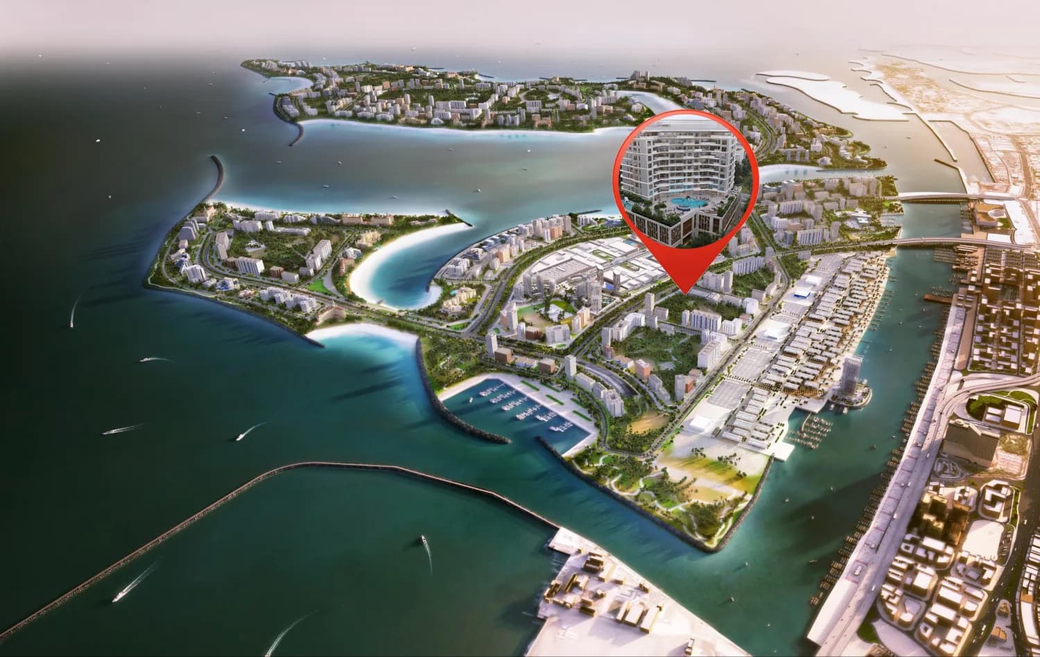 Dreamlife Residences masterplan, Dubai Islands, Dubai