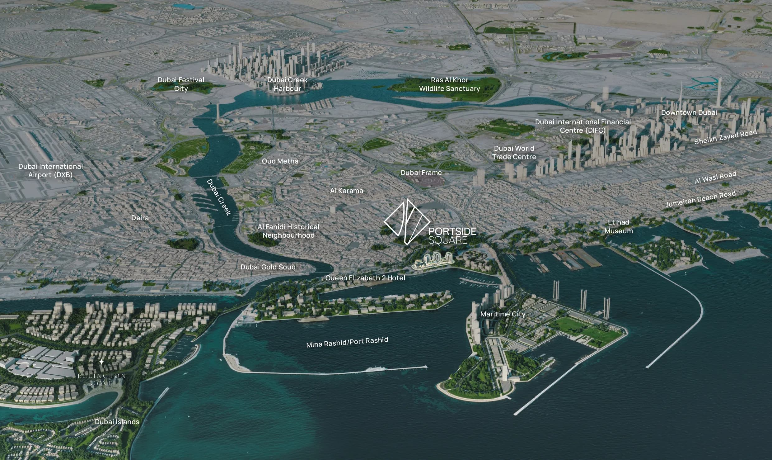 Portside Square masterplan, Mina Rashid, Dubai