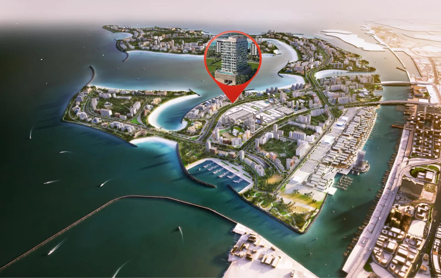 Flora Shore Beachside Residences masterplan, Dubai Islands, Dubai