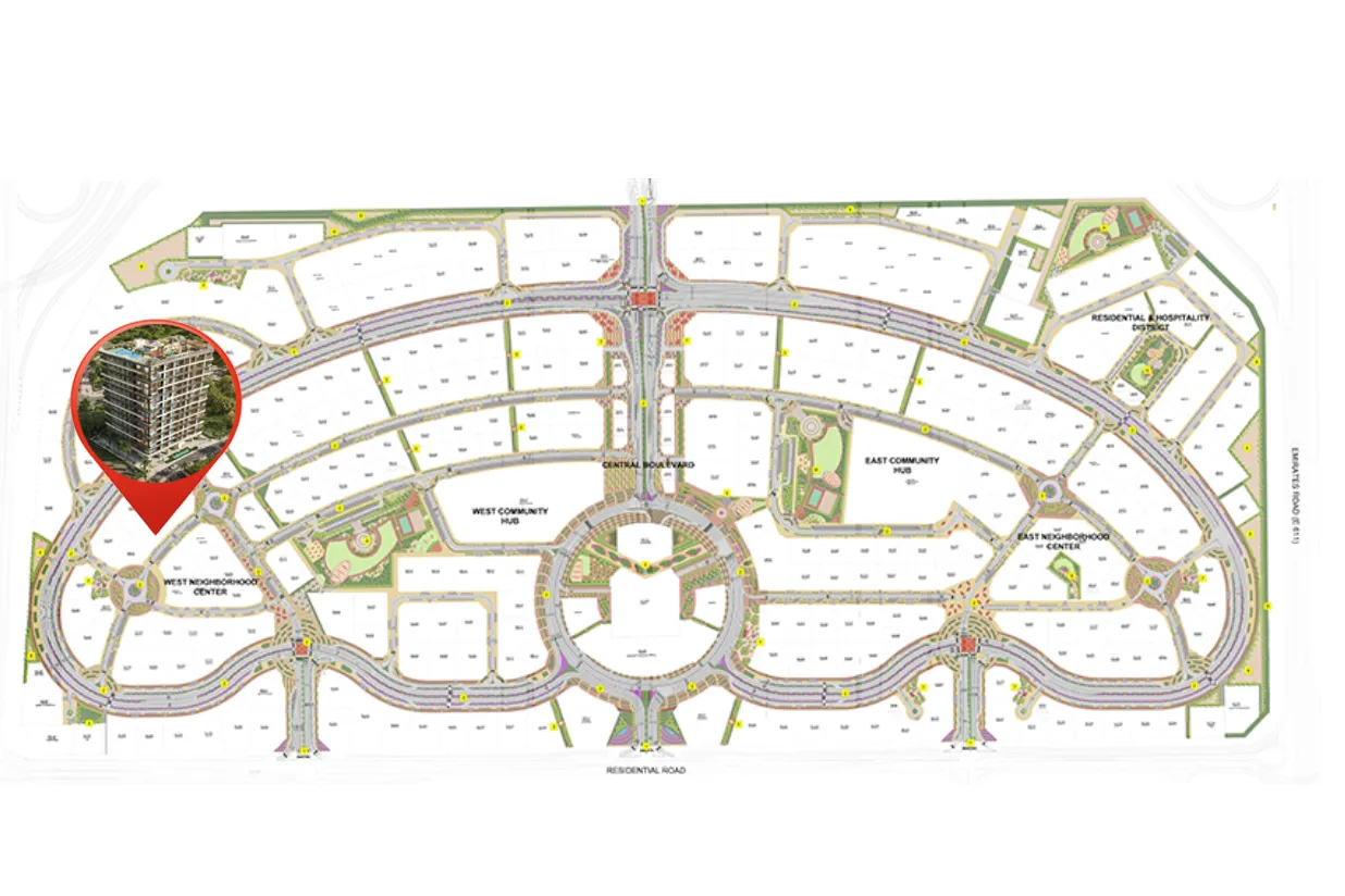Empire Gardens masterplan, Dubailand Residence Complex, Dubai