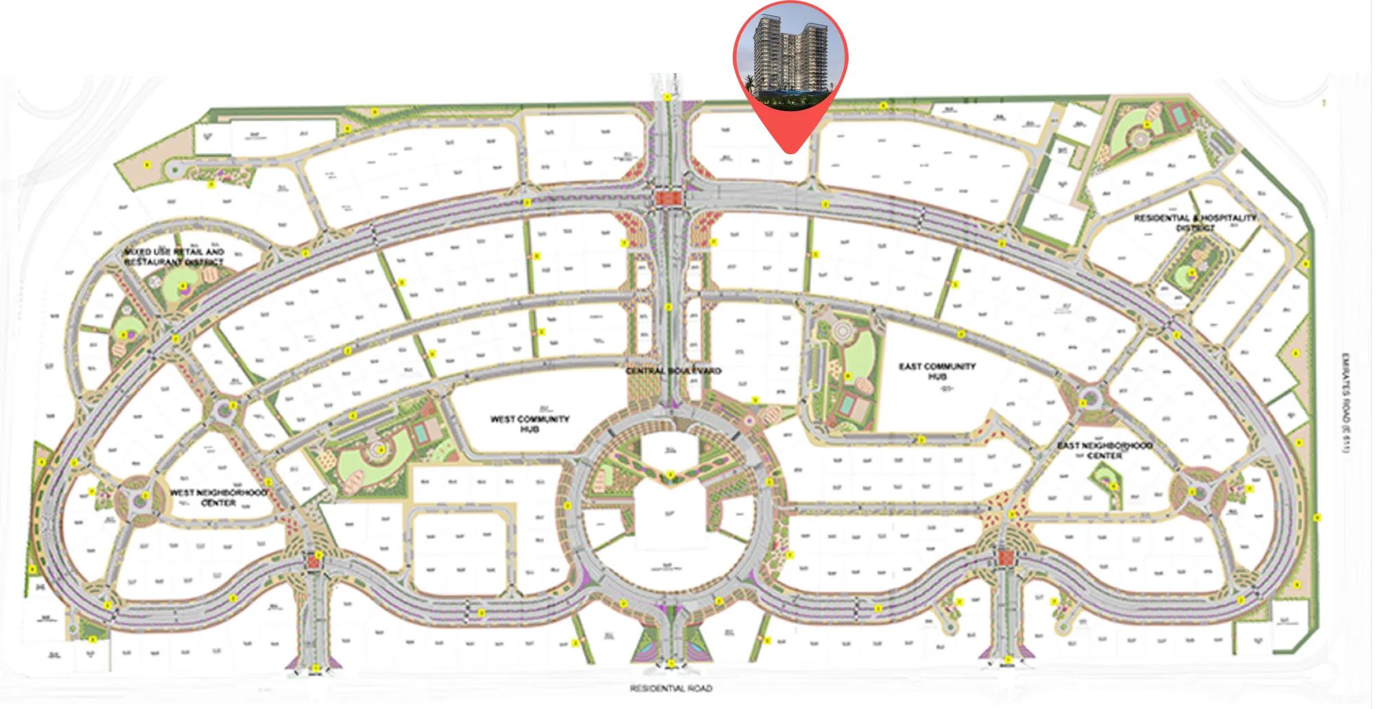 Samana Boulevard Heights masterplan, Wadi Al Safa 5, Dubai