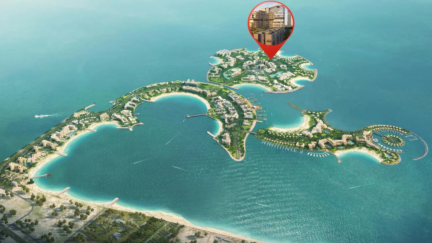 Nasim Al Bahr Residences masterplan, Al Marjan Island, Ras al-Khaimah