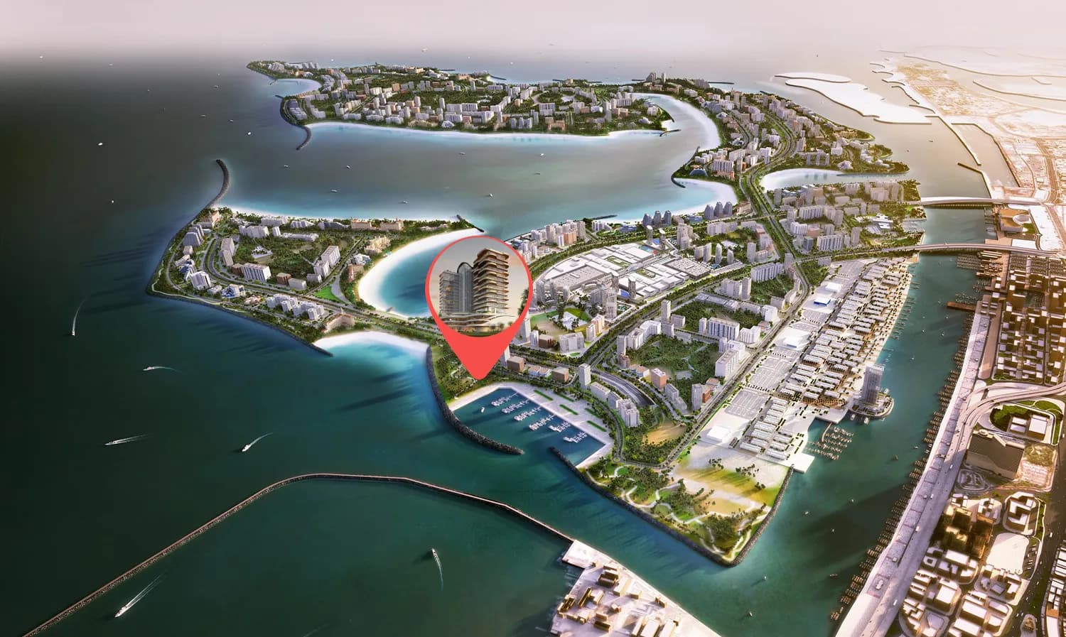 LIV Oceanside masterplan, Palm Deira, Dubai