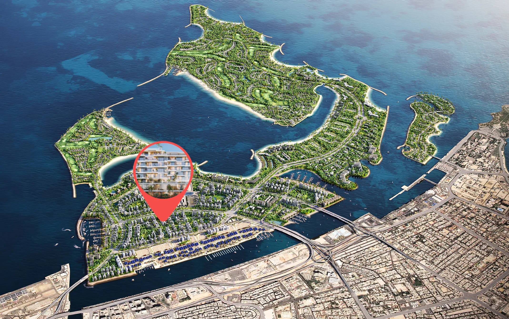 Allegro Park masterplan, Palm Deira, Dubai