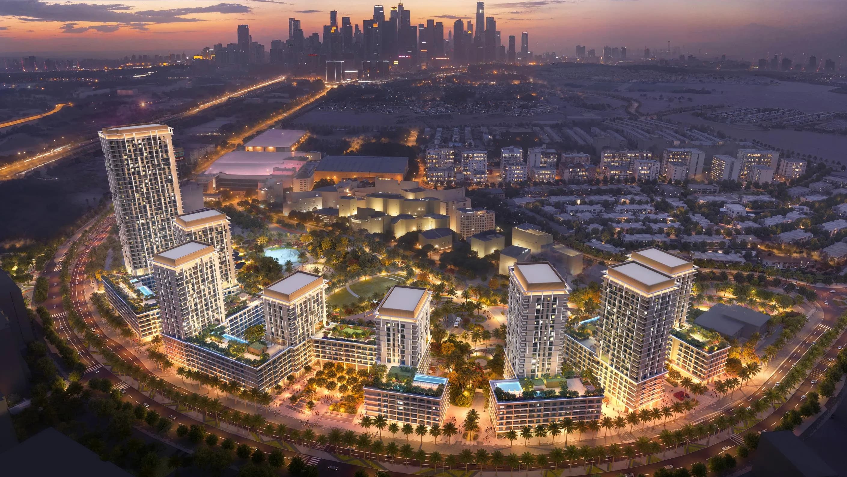 Boulevard Park at Wasl Gate masterplan, Jabal Ali 1, Dubai