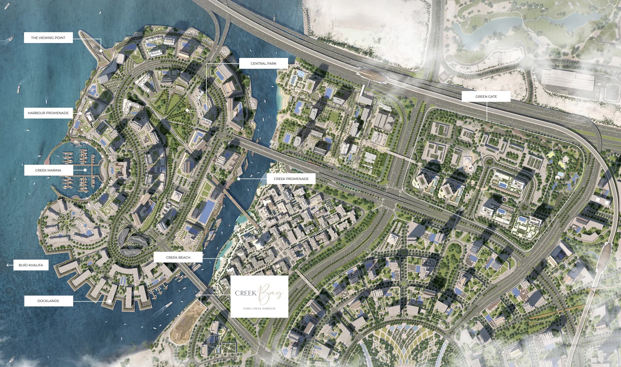 Creek Bay masterplan, Ras Al Khor, Dubai