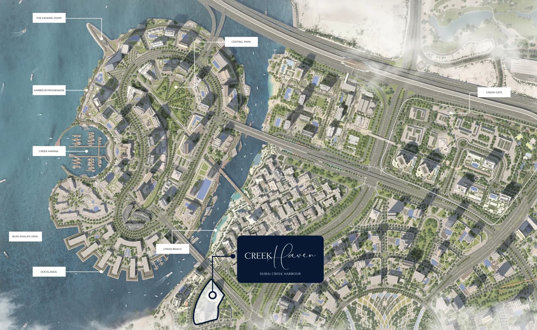 Creek Haven masterplan, Ras Al Khor, Dubai