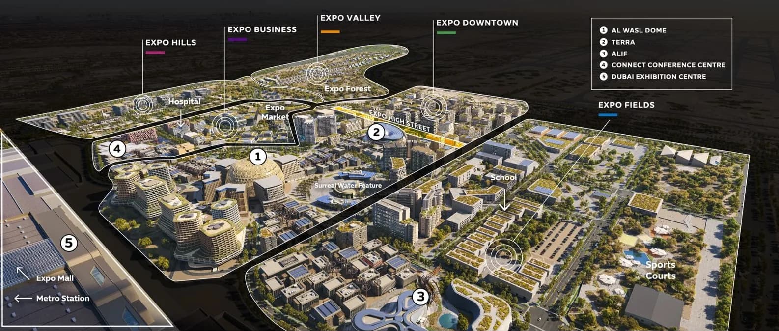 Expo Valley Views masterplan, Dubai Expo City, Dubai