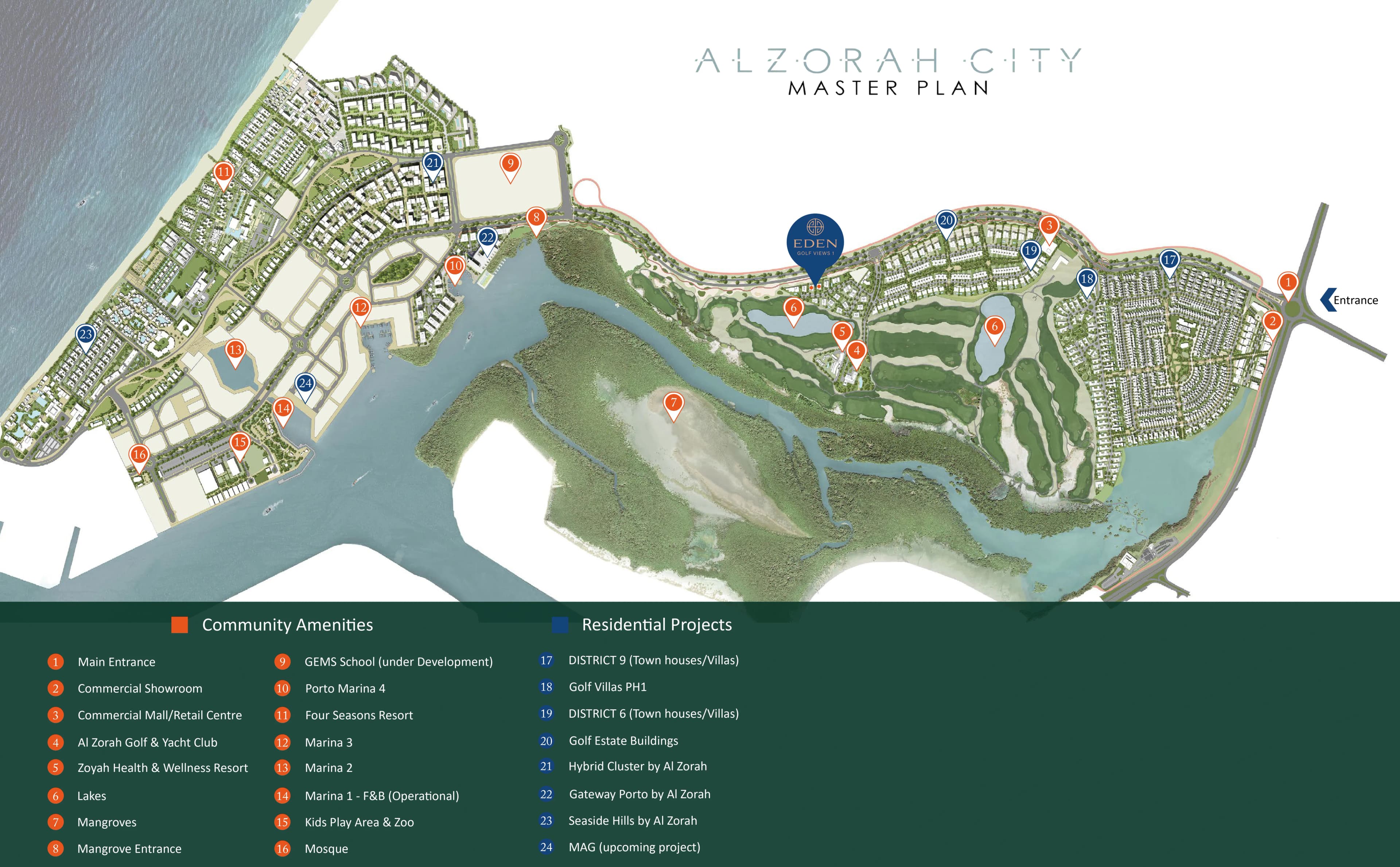 Eden Golf Views 1 masterplan, Al Zawarah, Ajman
