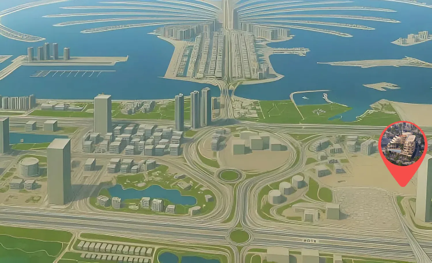 Regent Yacht masterplan, Al Sufouh, Dubai