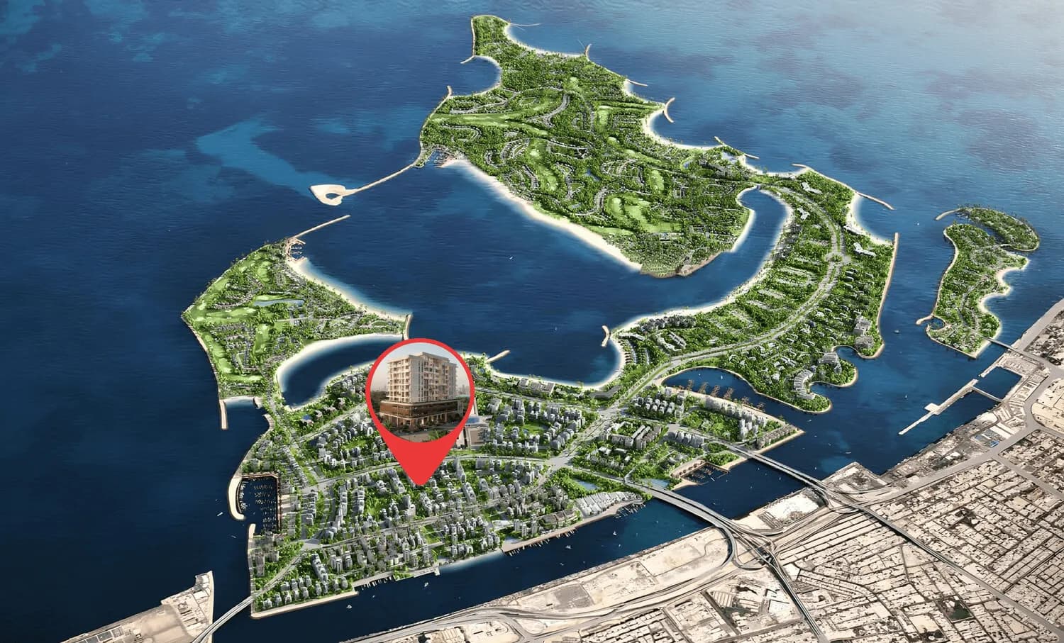 FLU1D ONE masterplan, Palm Deira, Dubai