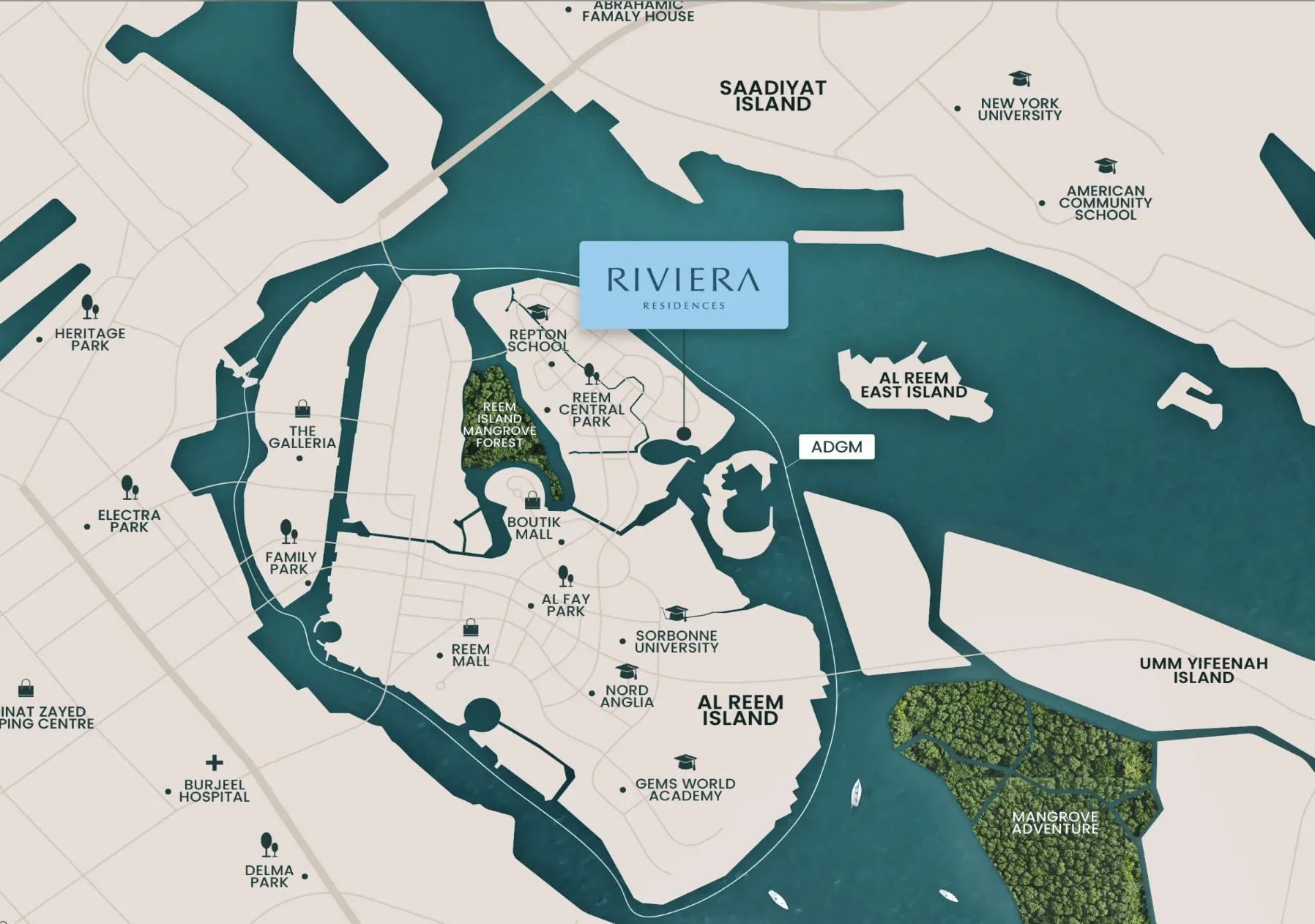 Riviera Residence masterplan, Abu Dhabi, Abu Dhabi
