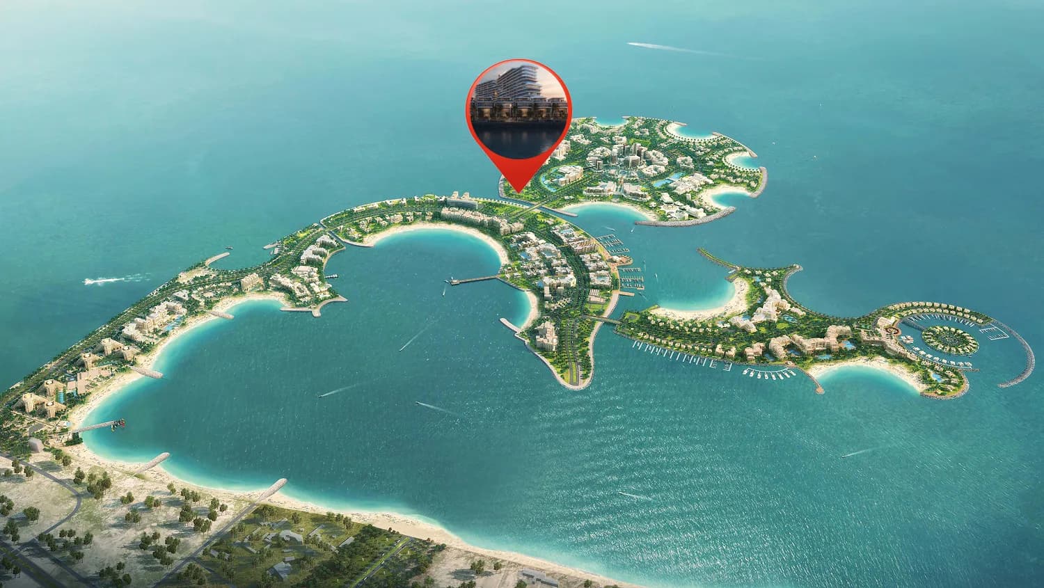 Tonino Lamborghini Residences by BNW Developments masterplan, Al Marjan Island, Ras al-Khaimah