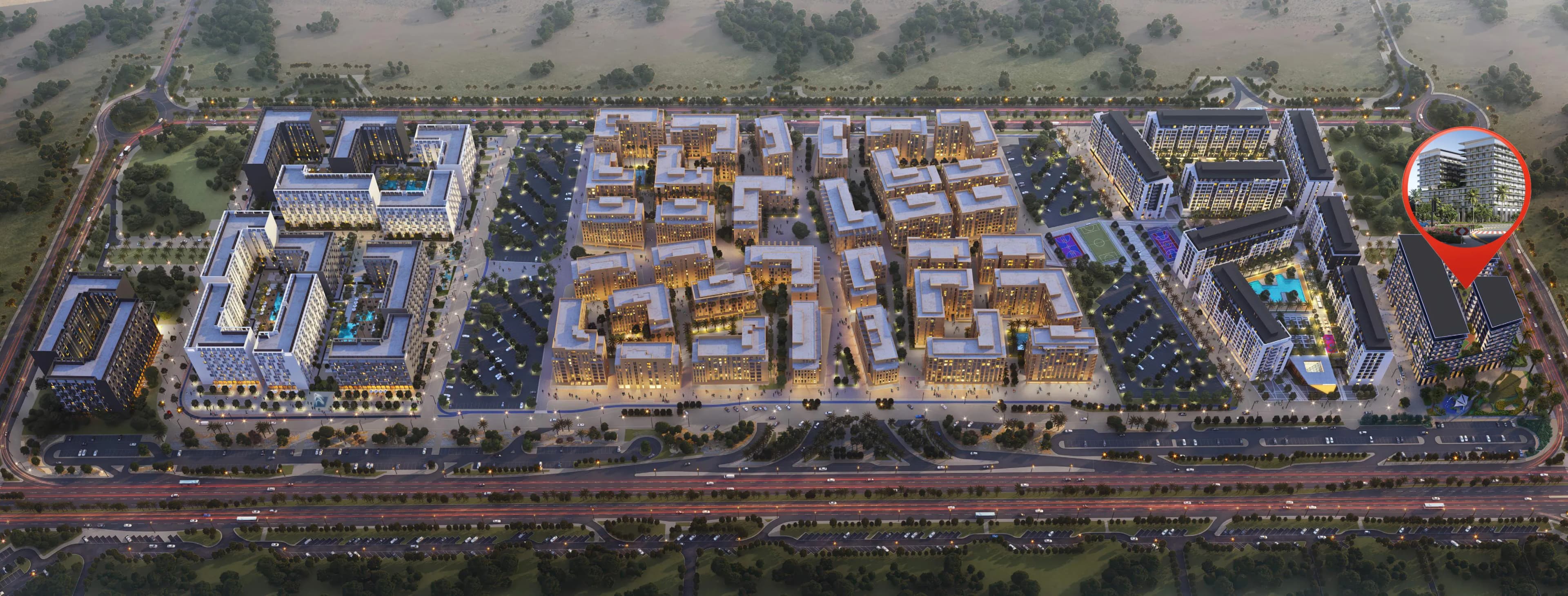 Palace Residences Al Mamsha masterplan, Muwailih, Sharjah