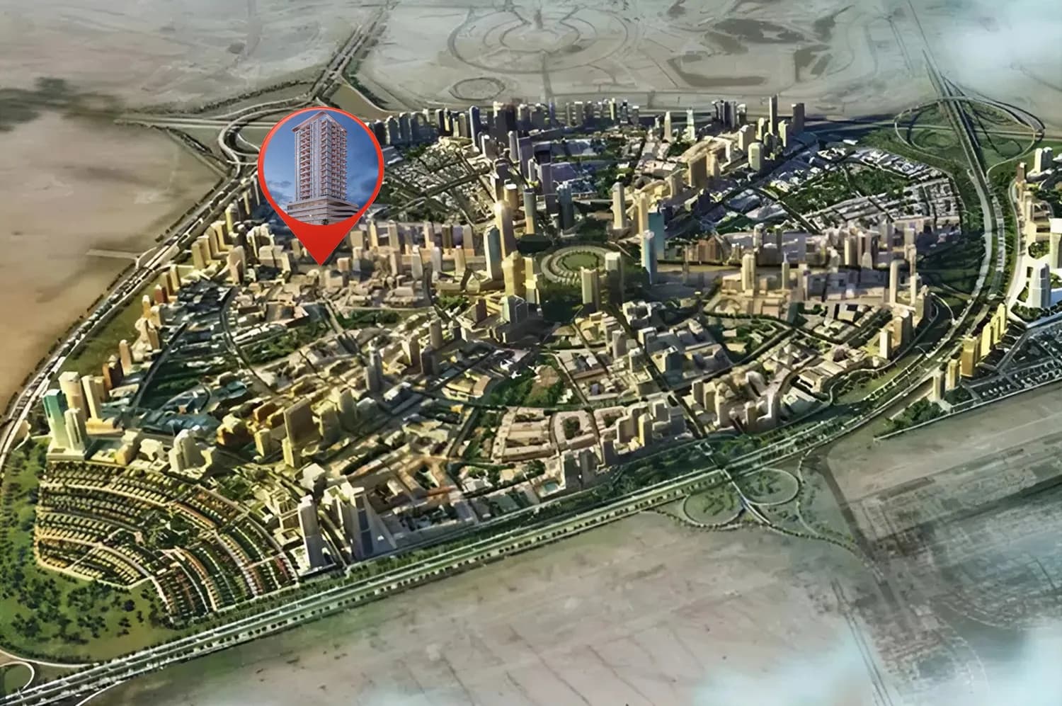 Celestara Residences masterplan, Jumeirah Village Circle, Dubai