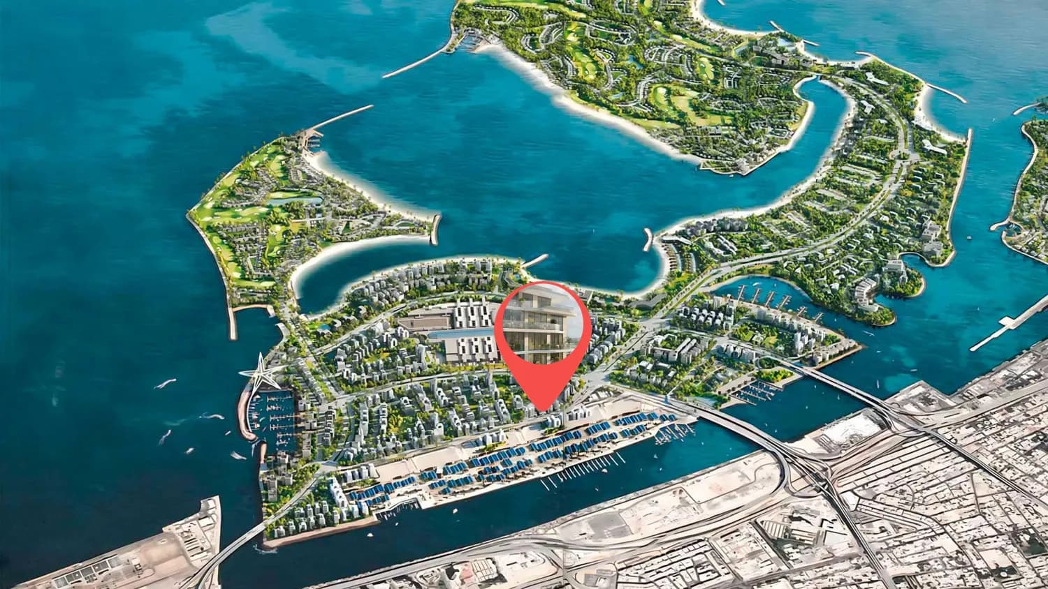 Maravea Residences masterplan, Dubai Islands, Dubai