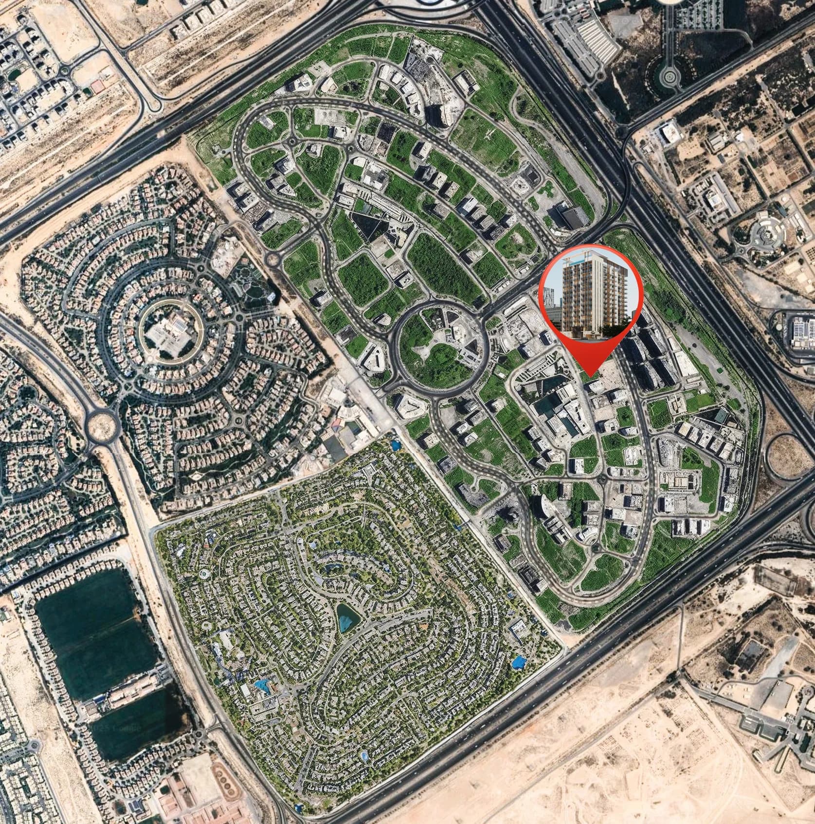 Azra Residence masterplan, Dubai Land Residence Complex, Dubai
