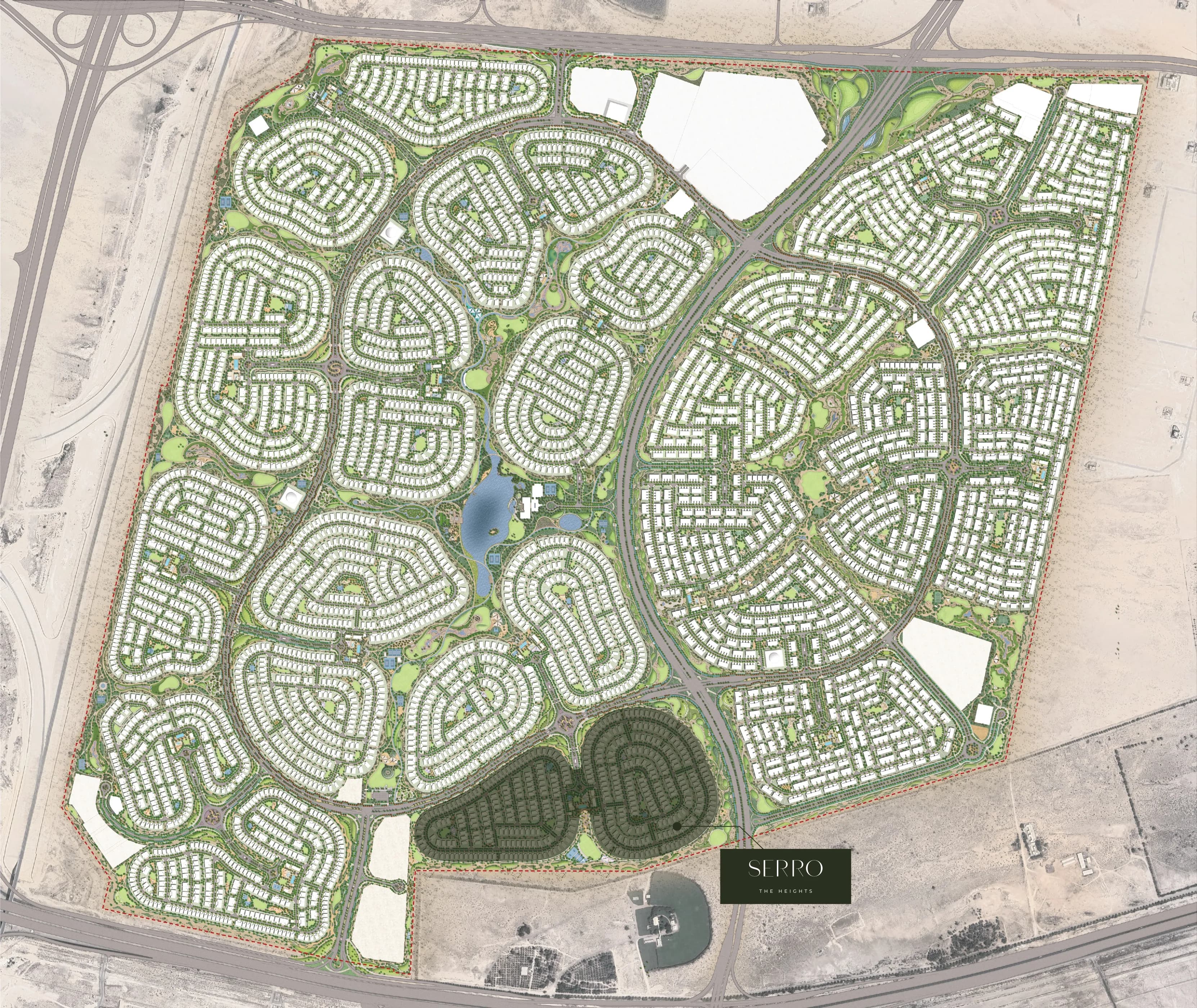 Serro masterplan, The Heights, Dubai