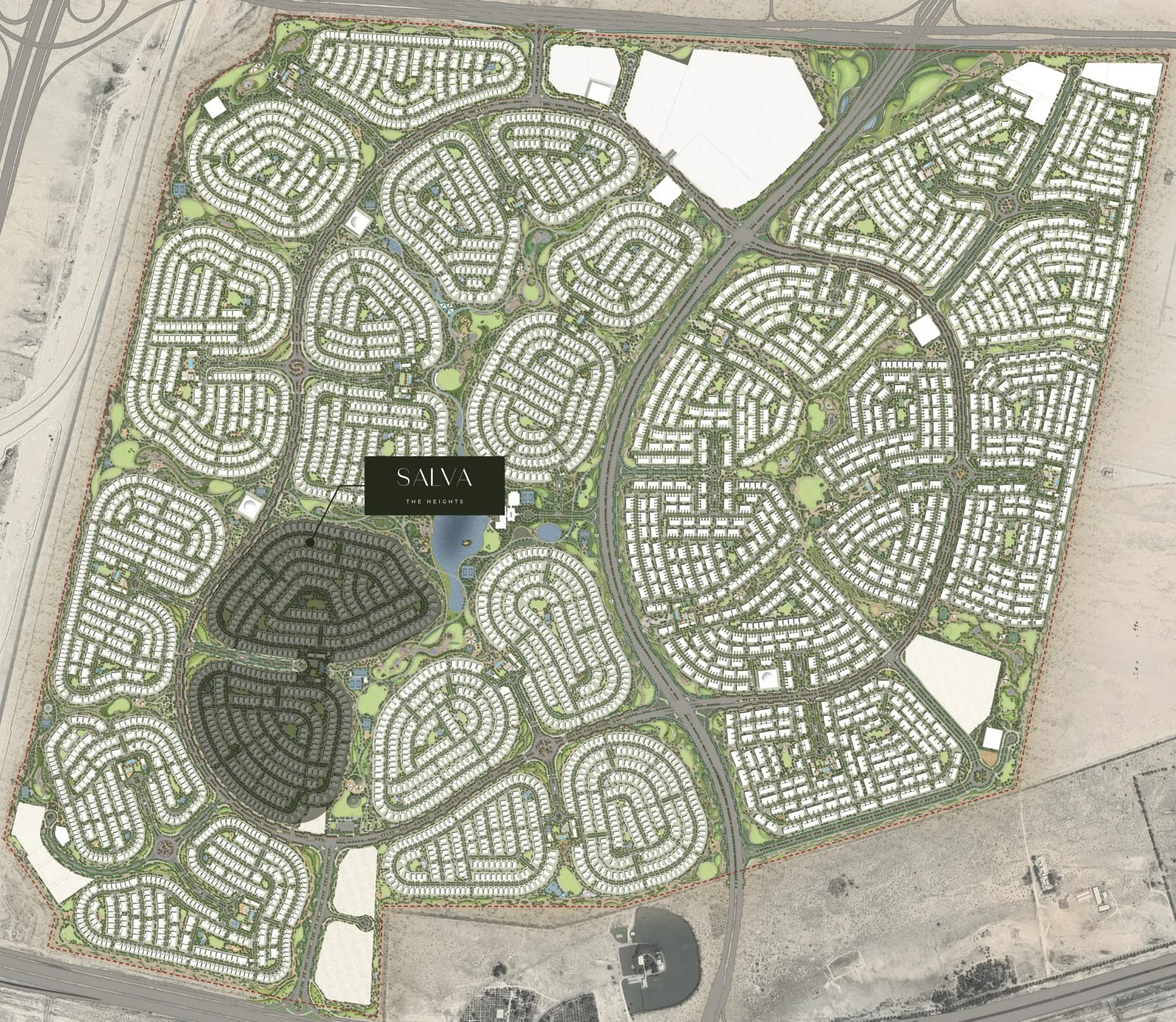 Salva masterplan, The Heights, Dubai