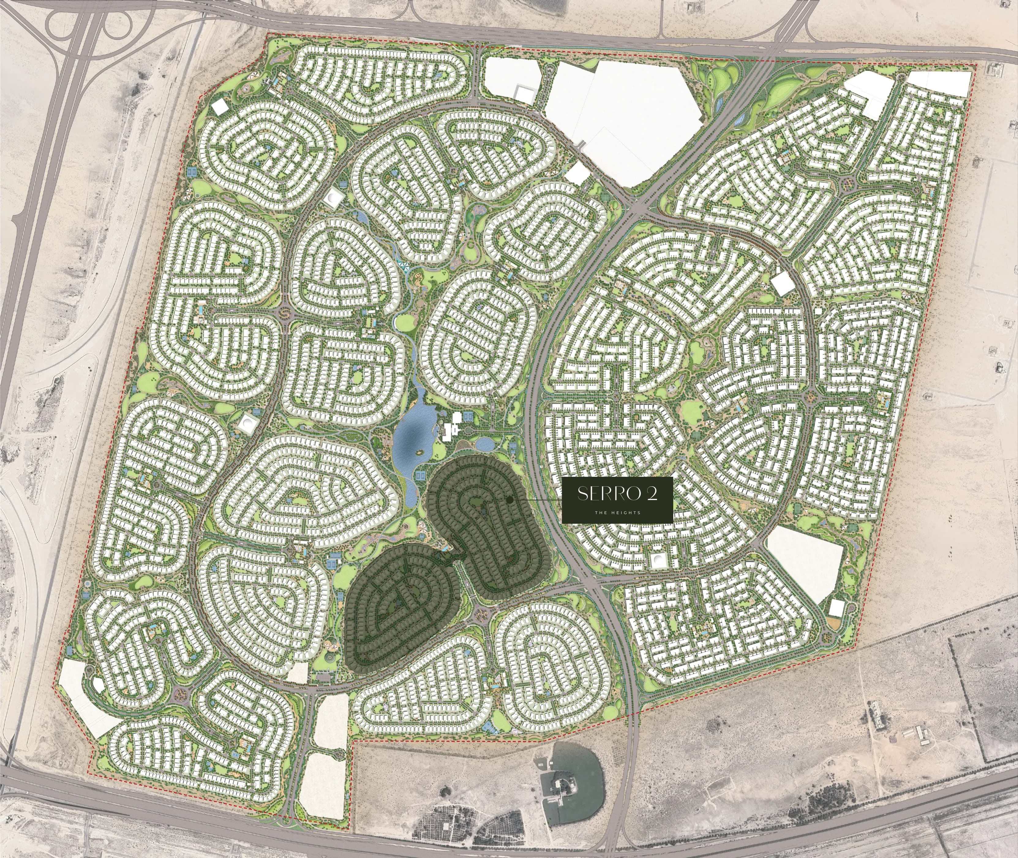 Serro 2 masterplan, The Heights, Dubai