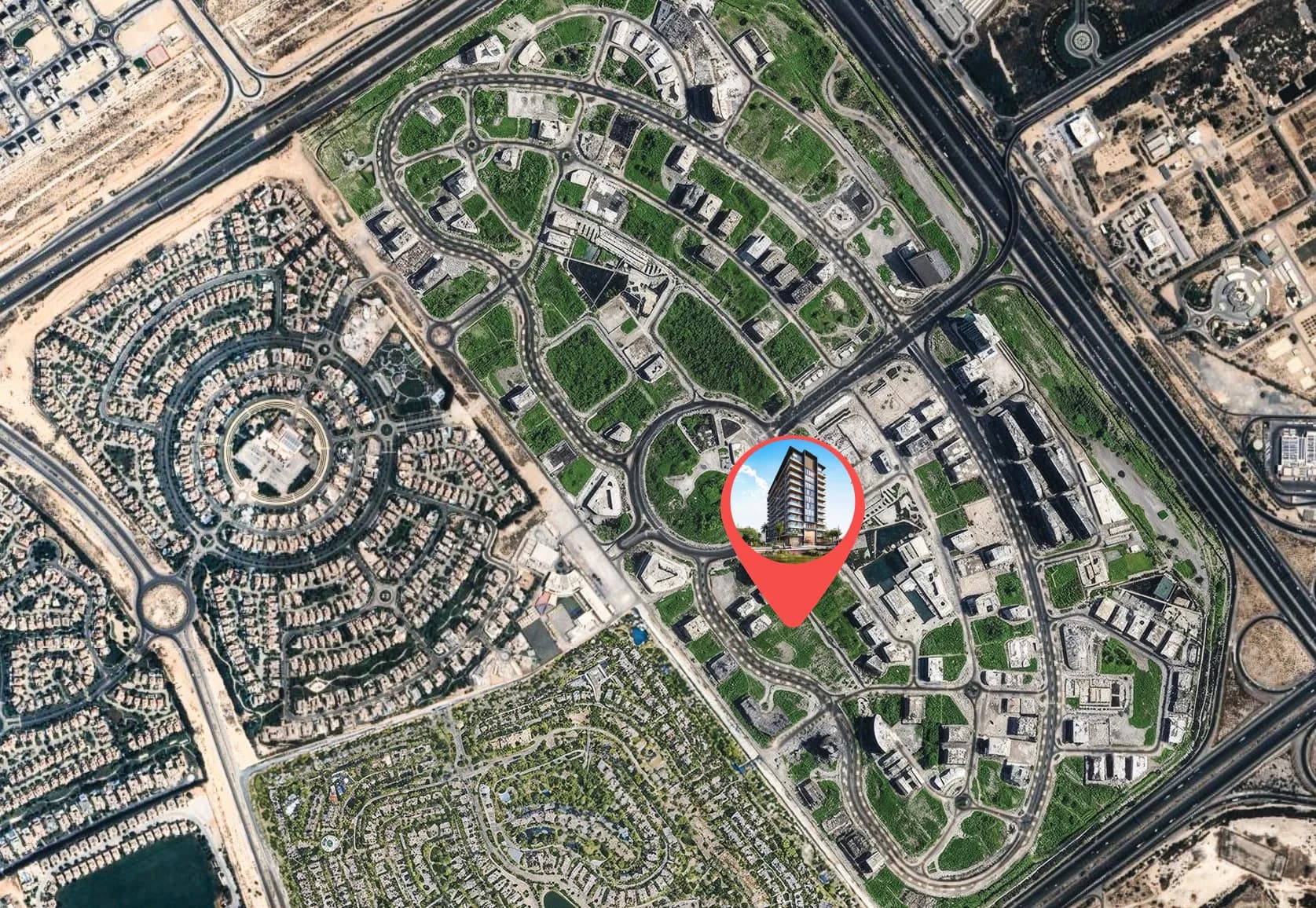 Aum 99 Residences masterplan, Dubai Land Residence Complex, Dubai