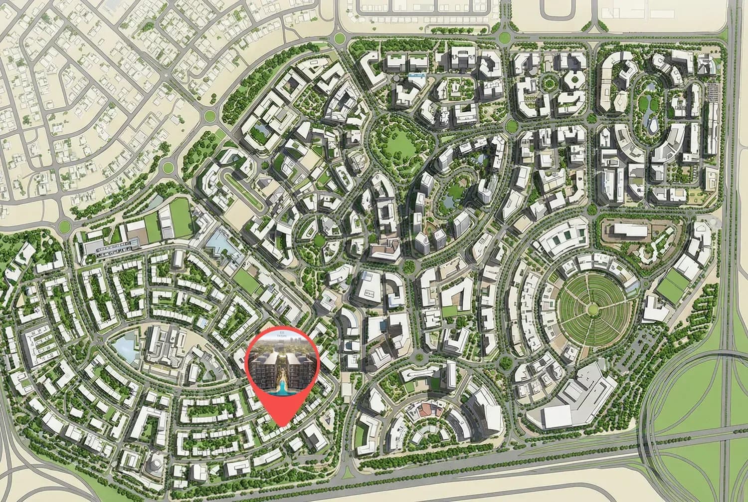 Enchante masterplan, Arjan, Dubai