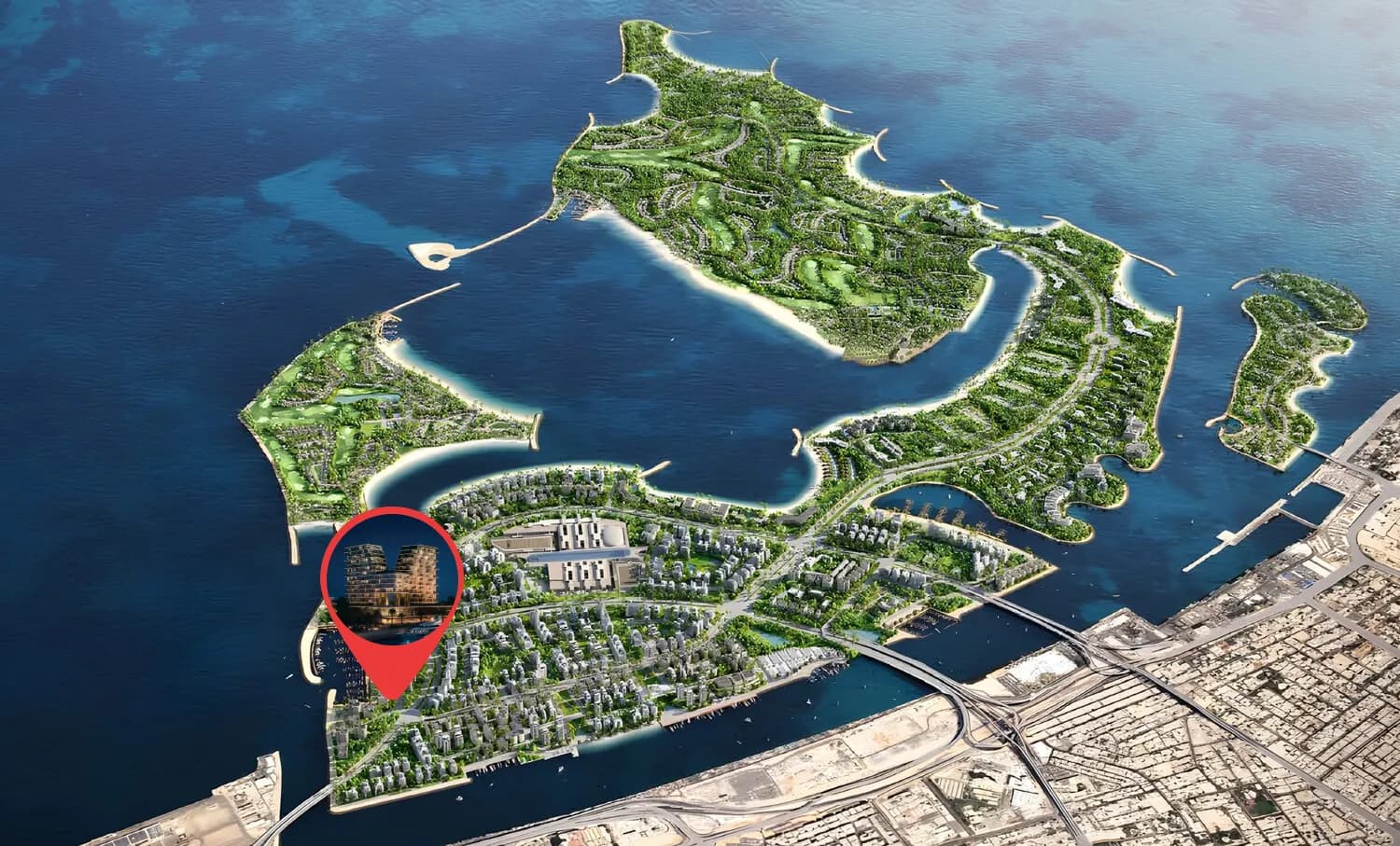 Royal Yacht Club Residence masterplan, Dubai Islands, Dubai