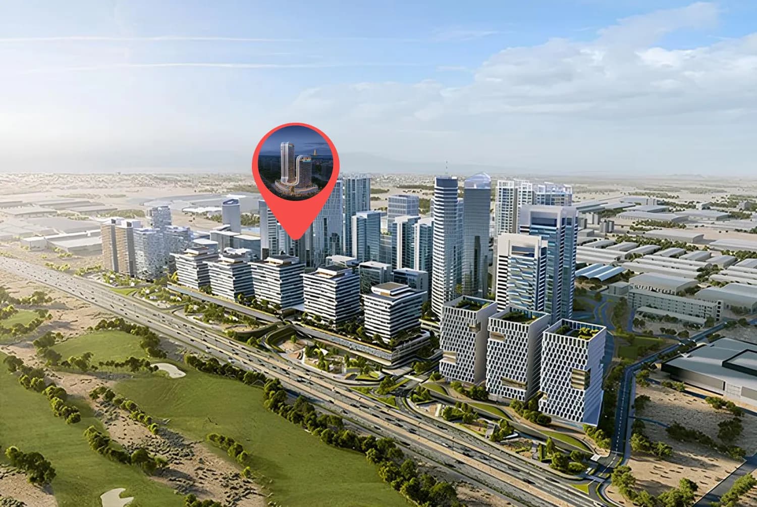 Radisson Blu Hotel & Residences masterplan, Rak Central, Ras al-Khaimah
