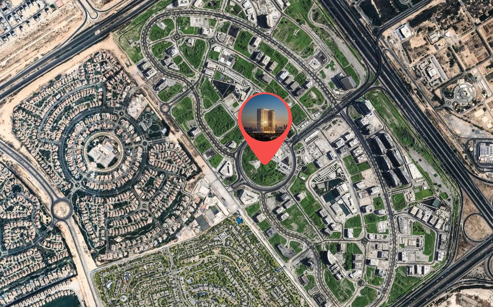 The WOW Tower masterplan, Dubai Land Residence Complex, Dubai
