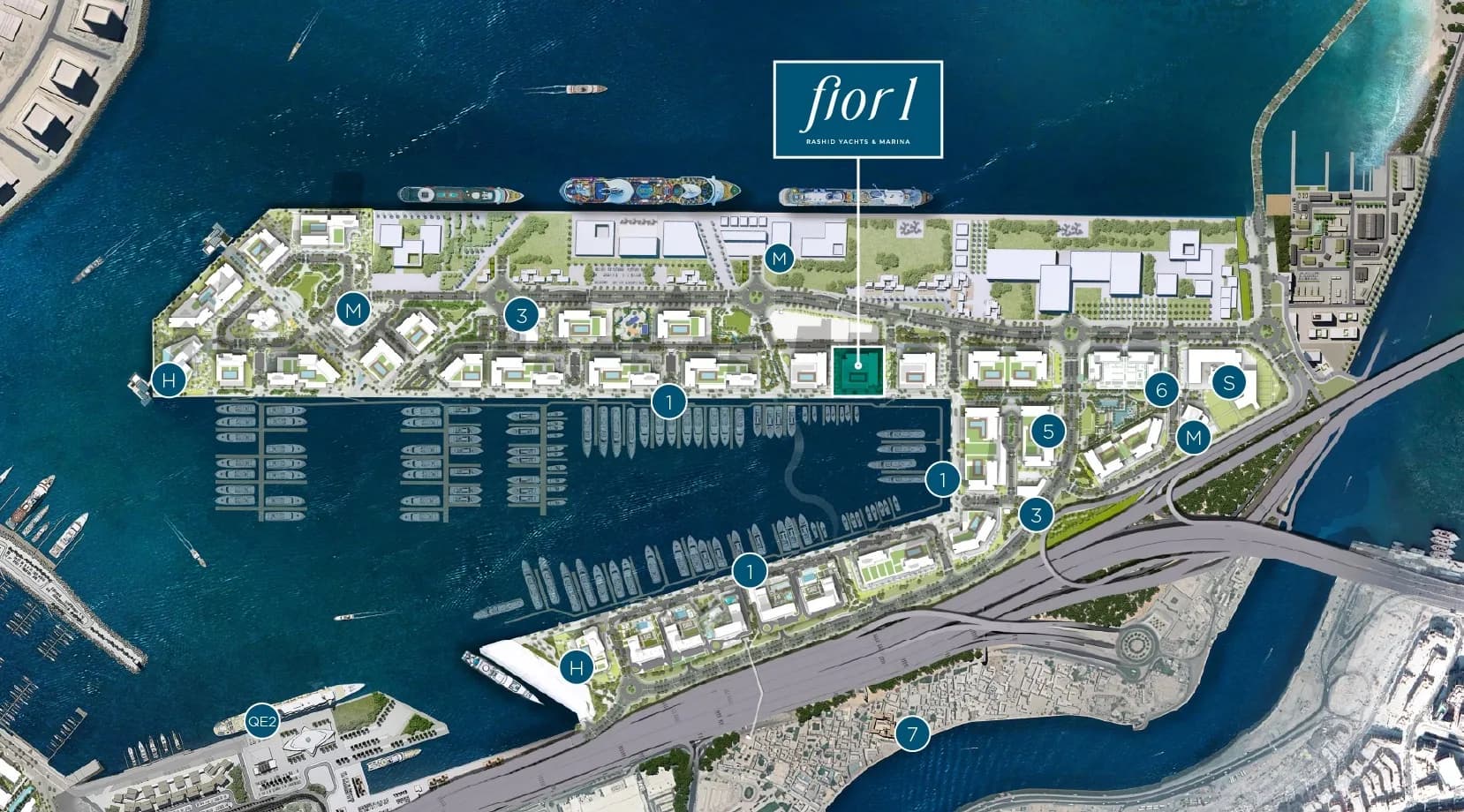 Fior 1 masterplan, Mina Rashid, Dubai