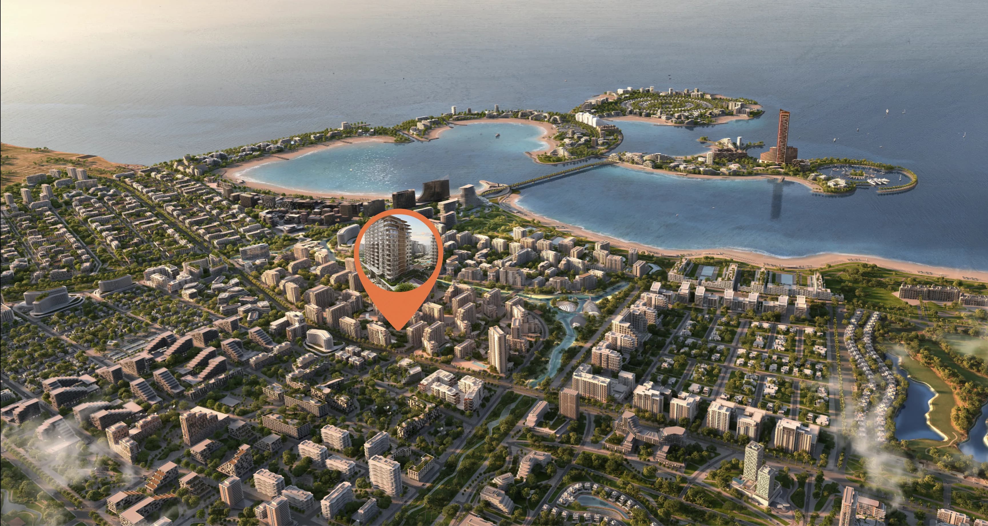 The Strand Lunara masterplan, Al Jazeera Al Hamra Industrial, Ras al-Khaimah