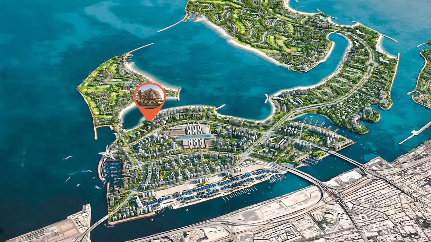 Omoria Private Residences masterplan, Dubai Islands, Dubai
