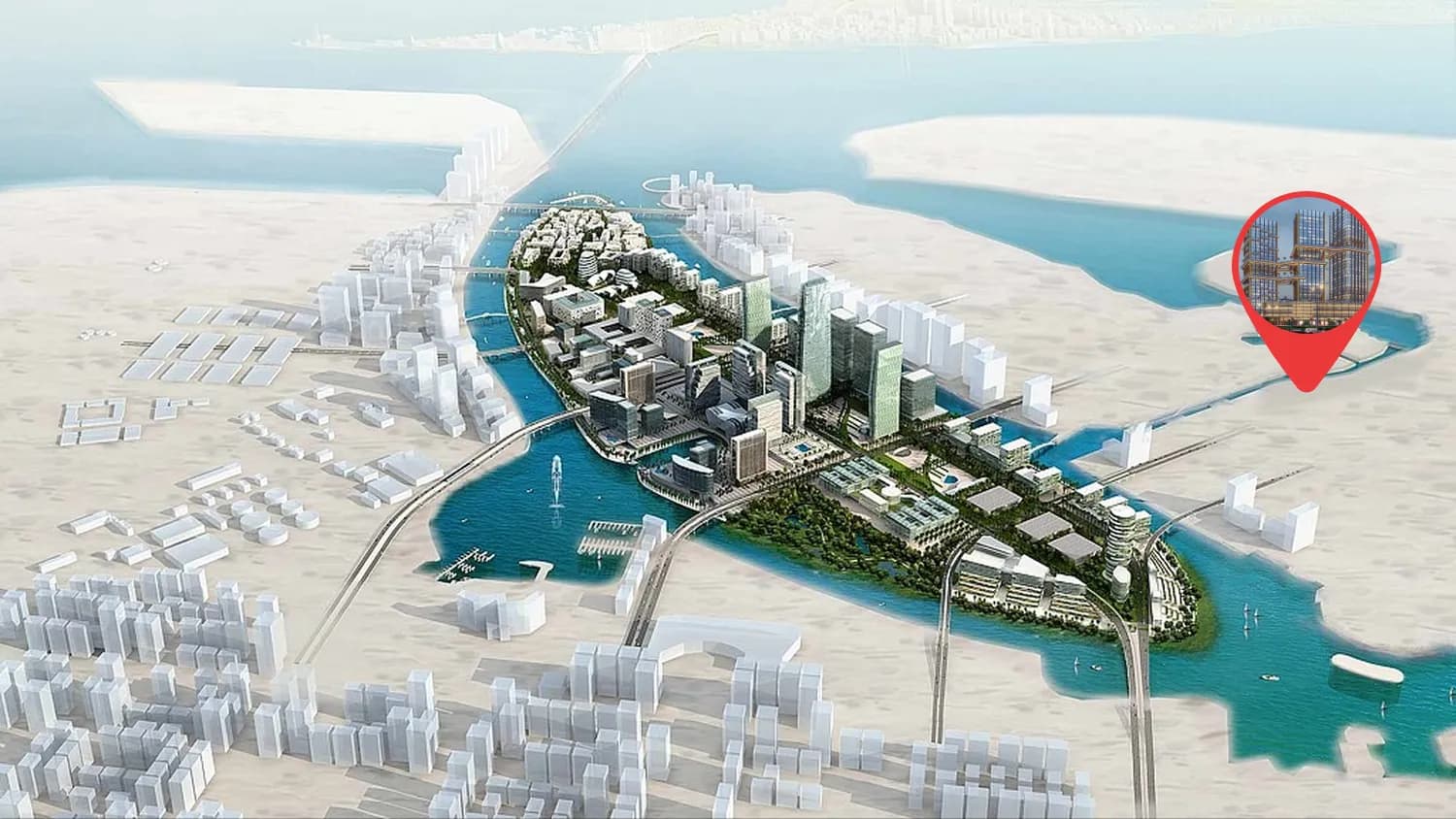 Radiant Bridges masterplan, Abu Dhabi, Abu Dhabi