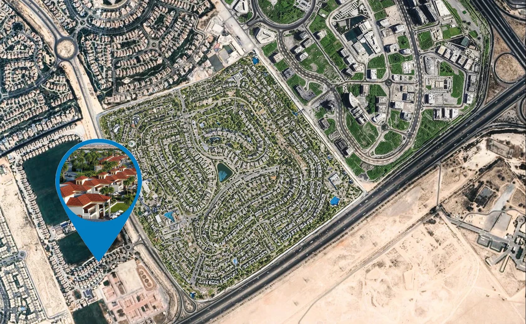 Al Habtoor Polo Resort Villas masterplan, Dubai Land, Dubai