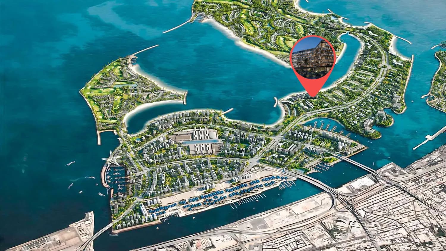 Cheval Residences masterplan, Dubai Islands, Dubai