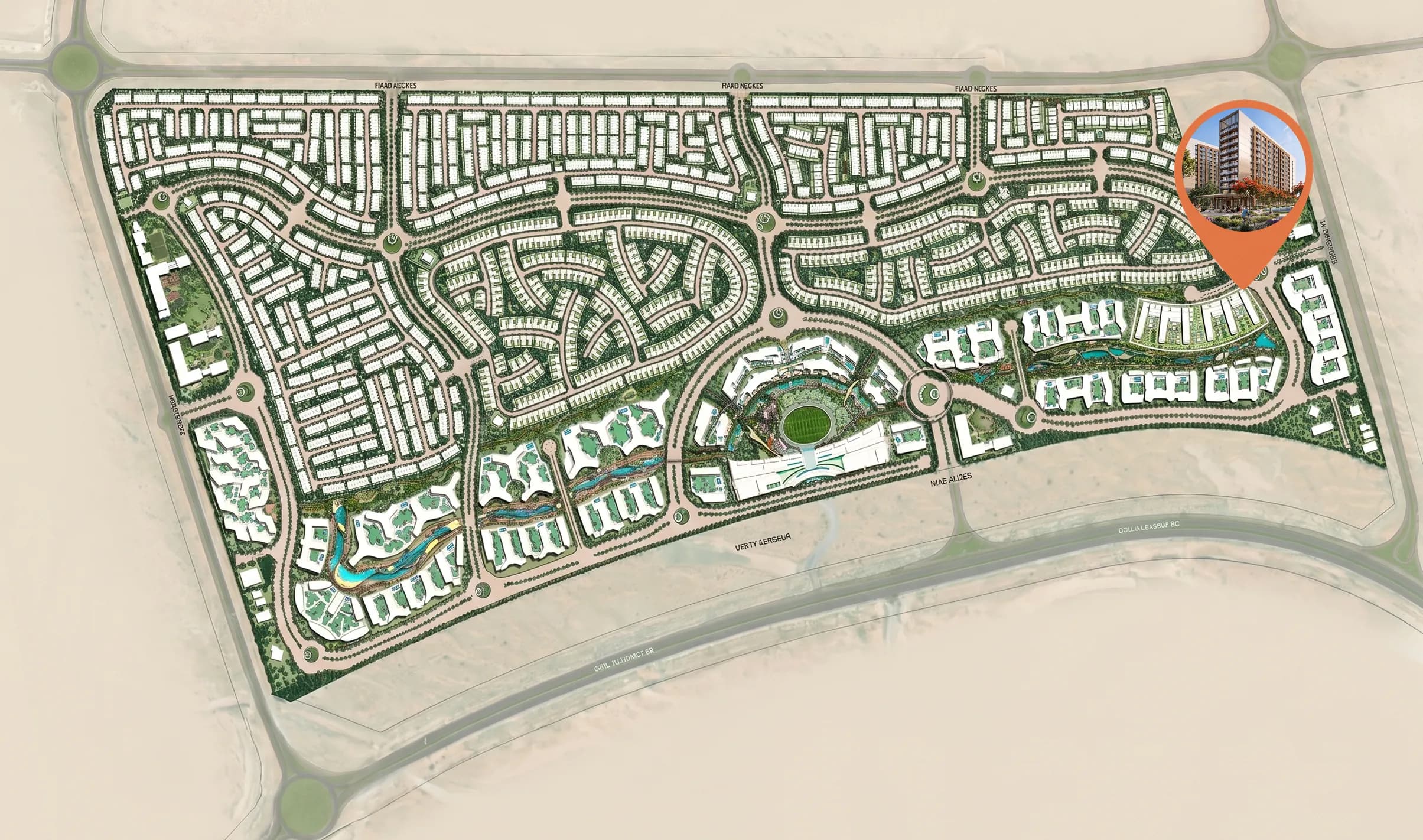 The Woods at Sobha Sanctuary masterplan, The Valley, Dubai