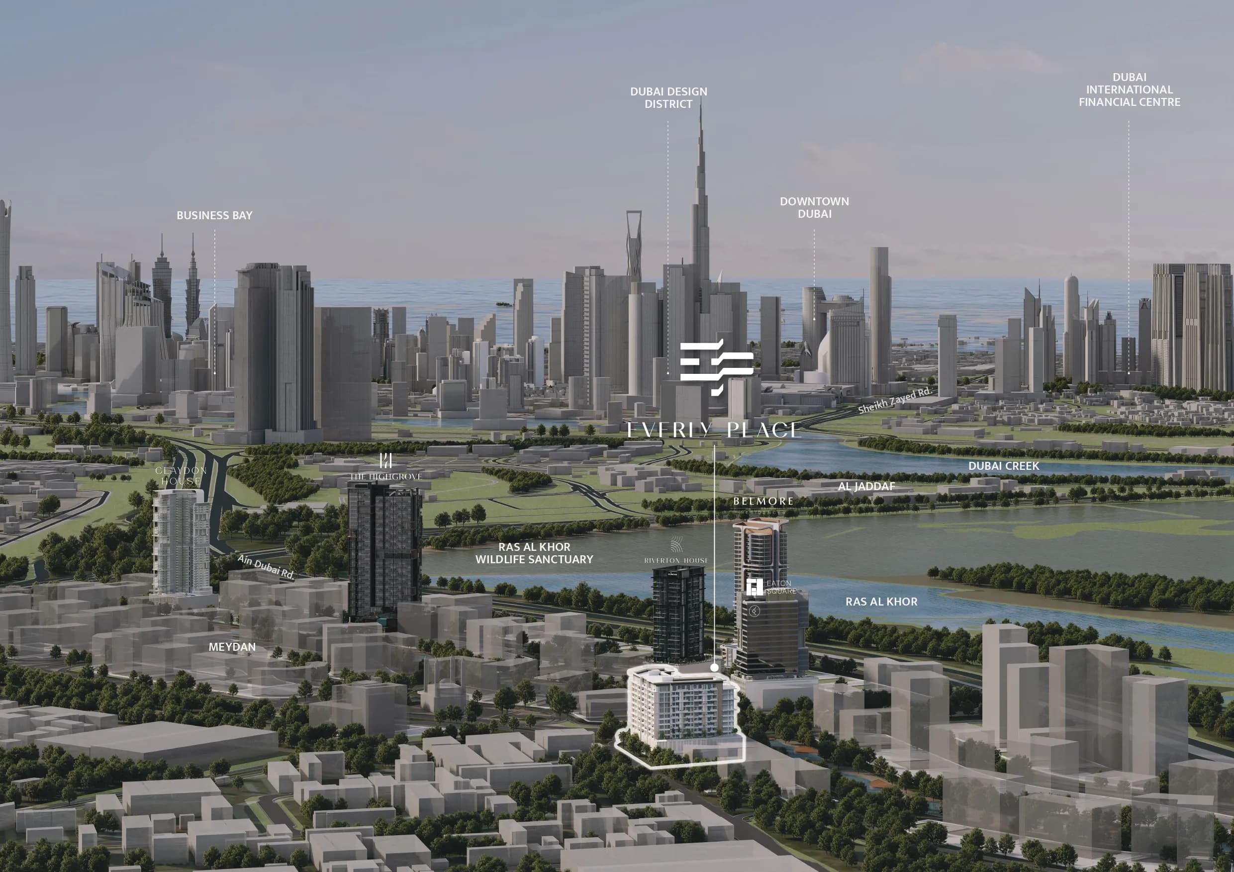Everly Place masterplan, Ras Al Khor, Dubai